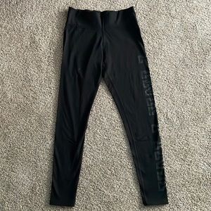 ✨VS PINK Black on Black Leggings